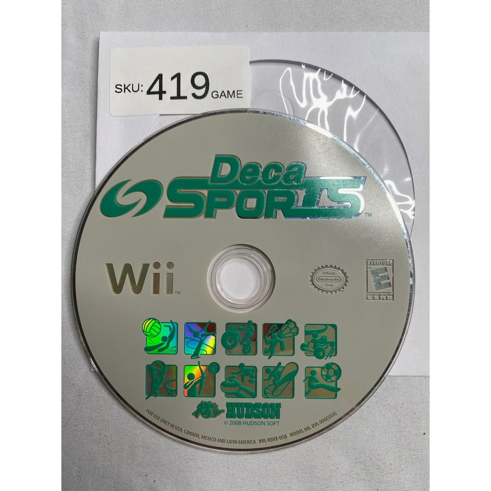 Deca Sports Nintendo Wii Video Game Disc Only